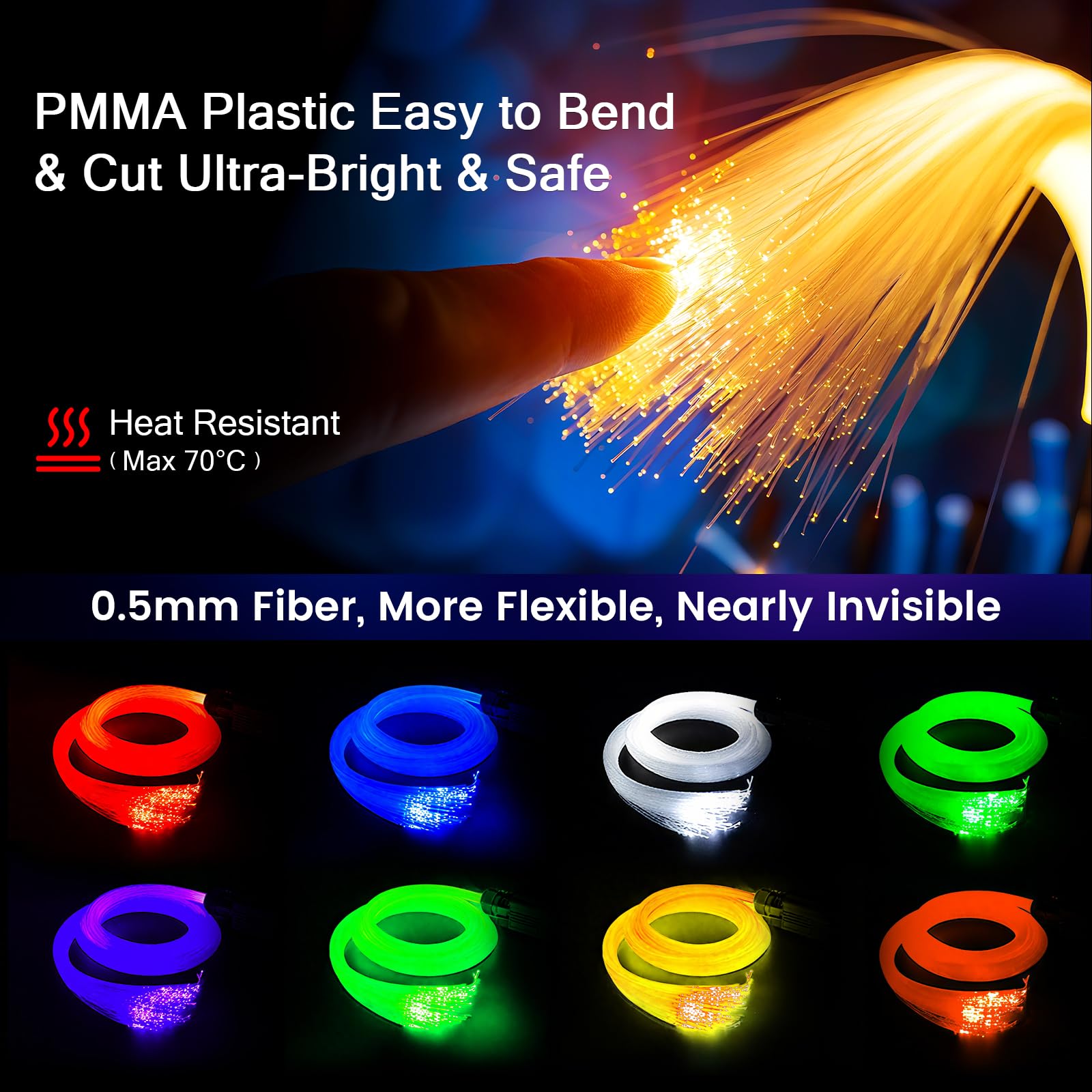 VASTFIRE APP control provides Bluetooth sync for easy lighting customization.