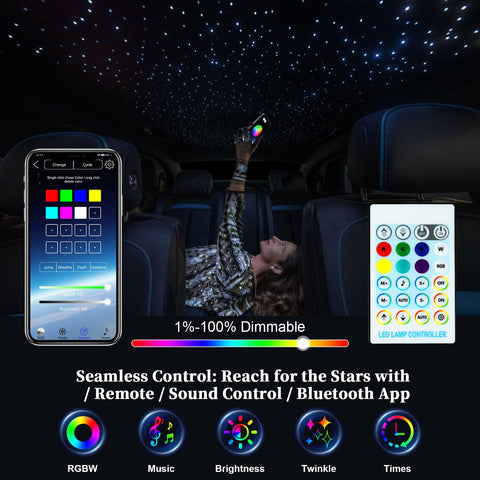 VASTFIRE App and Remote Control simplify color and effect changes