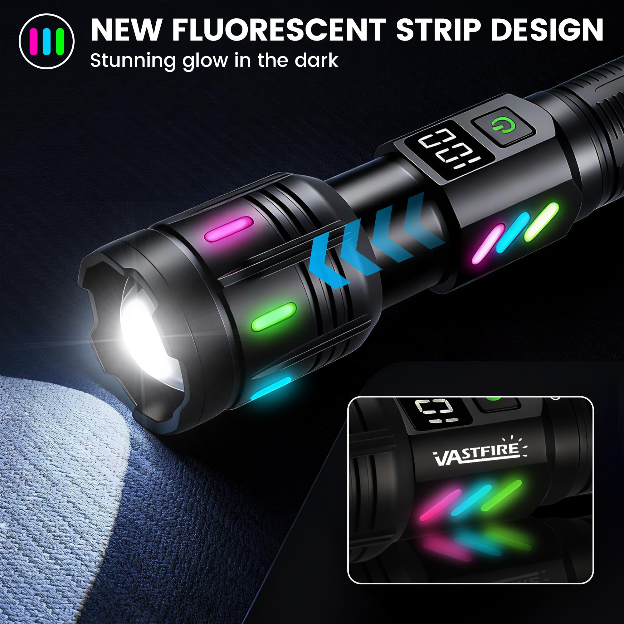VASTFIRE clip-on design offers easy carry for daily use.