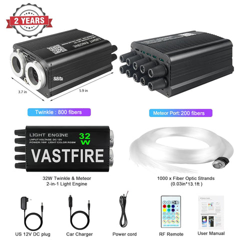 VASTFIRE 32W brightness delivers vivid colors with flicker-free performance.