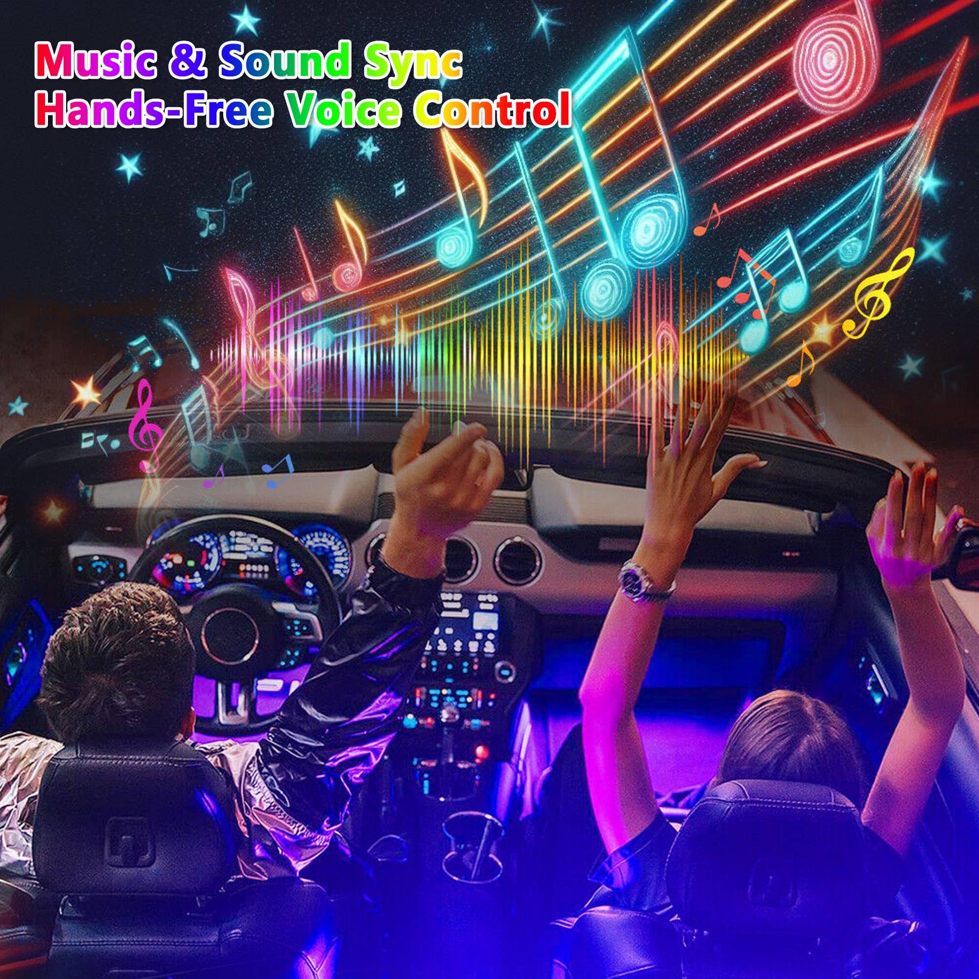 VASTFIRE app and remote sync colors to music for parties.