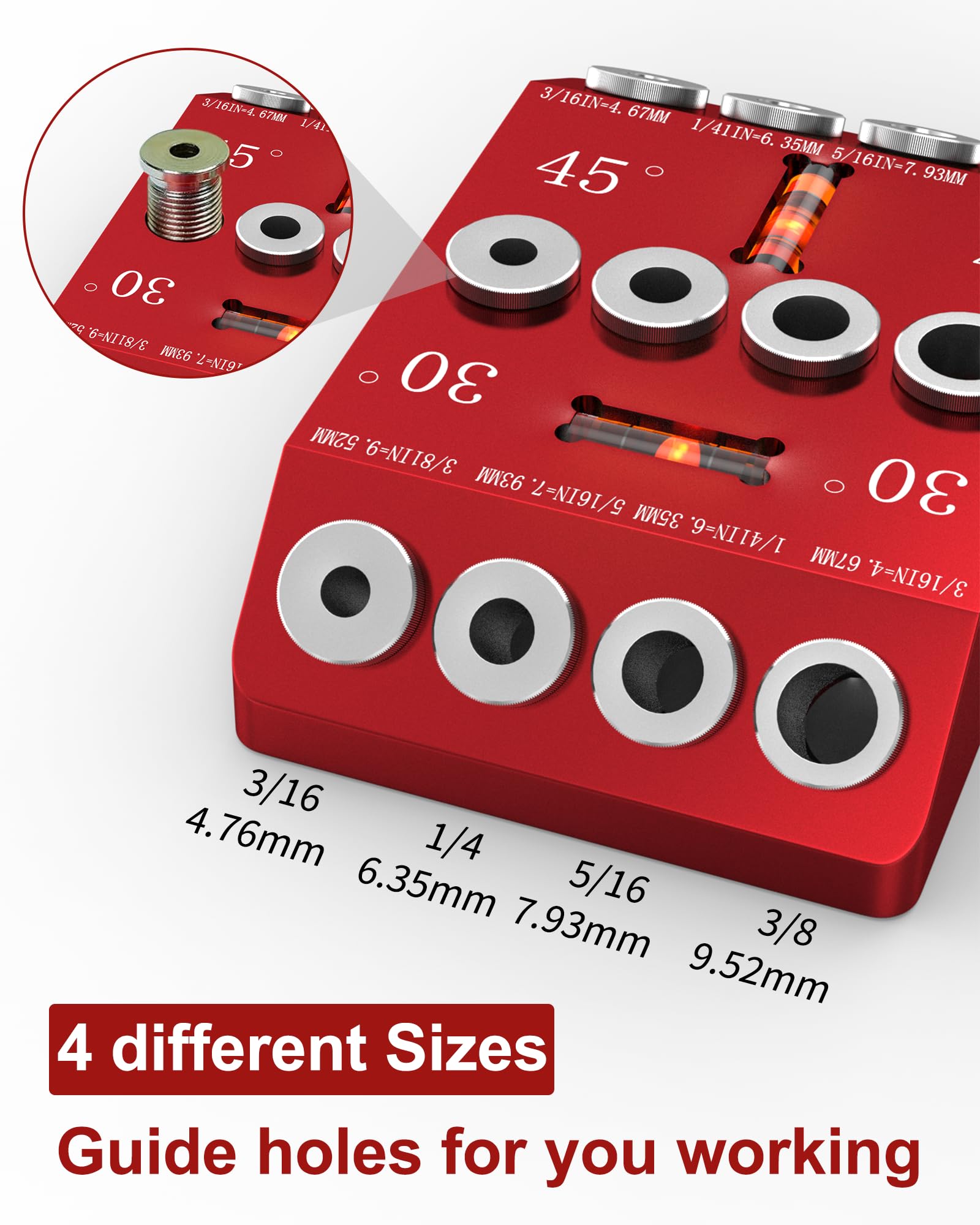 VASTHOME angle drill guide in action enables accurate stair handrail holes