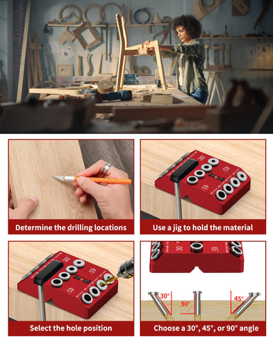 VASTHOME includes four bits for versatile hole sizes and jobs