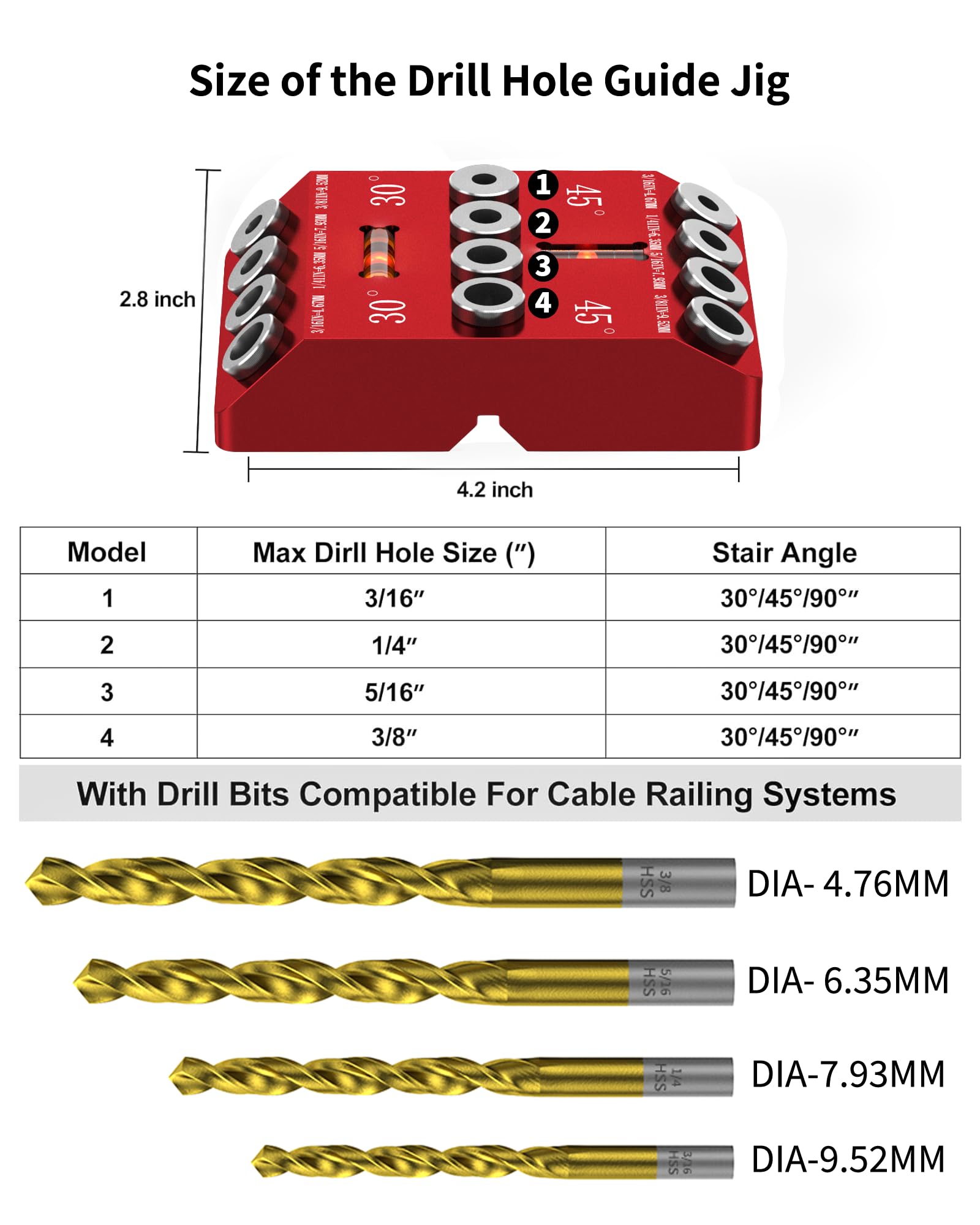 VASTHOME hand drill guide attachment enhances drill accuracy and clean starts