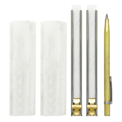 VASTOOLS flat thin soapstone holder with two pieces for precise welding marks