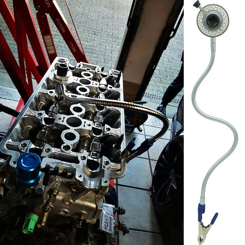 VASTOOLS flexible arm torque angle meter enables reach around obstructions for accurate measurements.