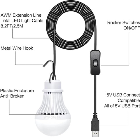VASTPOWER emergency lanterns usable in cars or boats for quick illumination.