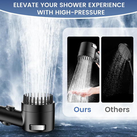 Vatex high-pressure handheld delivers a powerful stream while conserving water