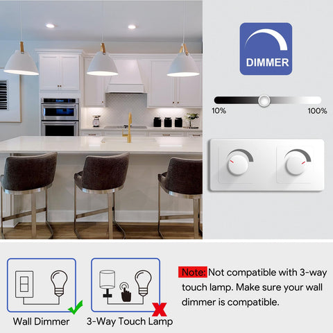 VATION LIGHTING frosted A19 LED bulb for soft, glare-free illumination.