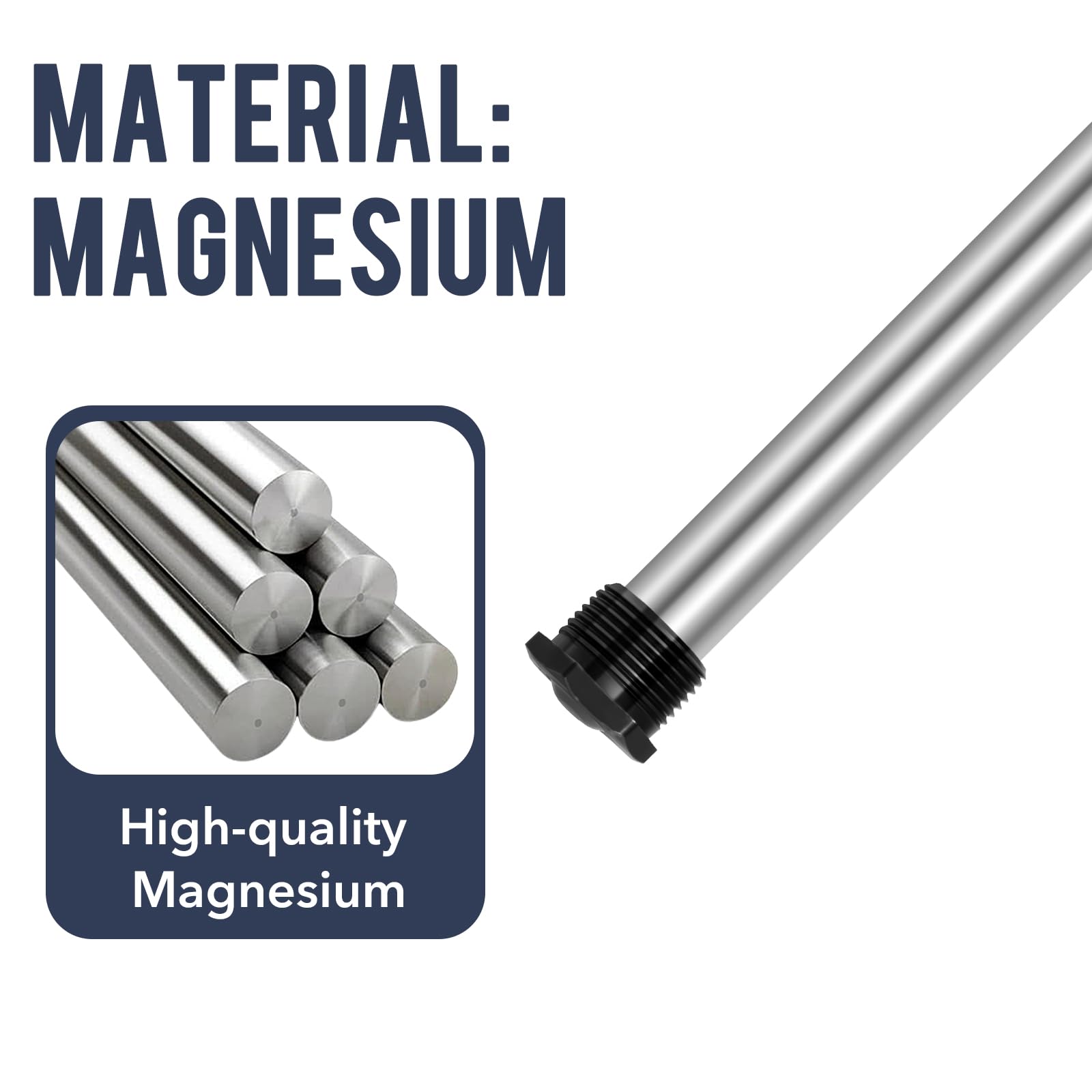 VATTCEEL anode rod shielding tank surfaces from corrosion and sediment buildup