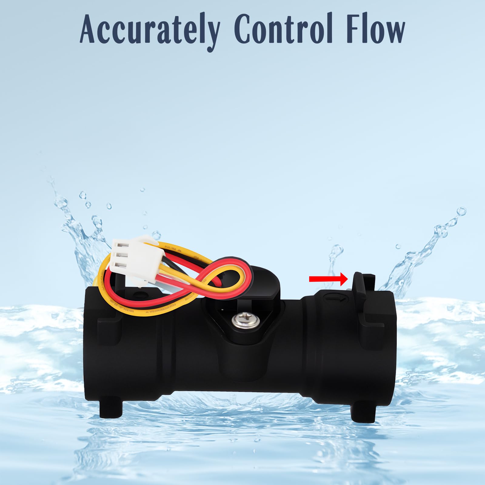 VATTCEEL flow sensor with Furrion compatibility enables RV hot water readings.