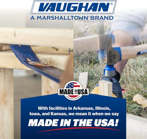 Vaughan CF2 premium American-forged steel ensures durability.