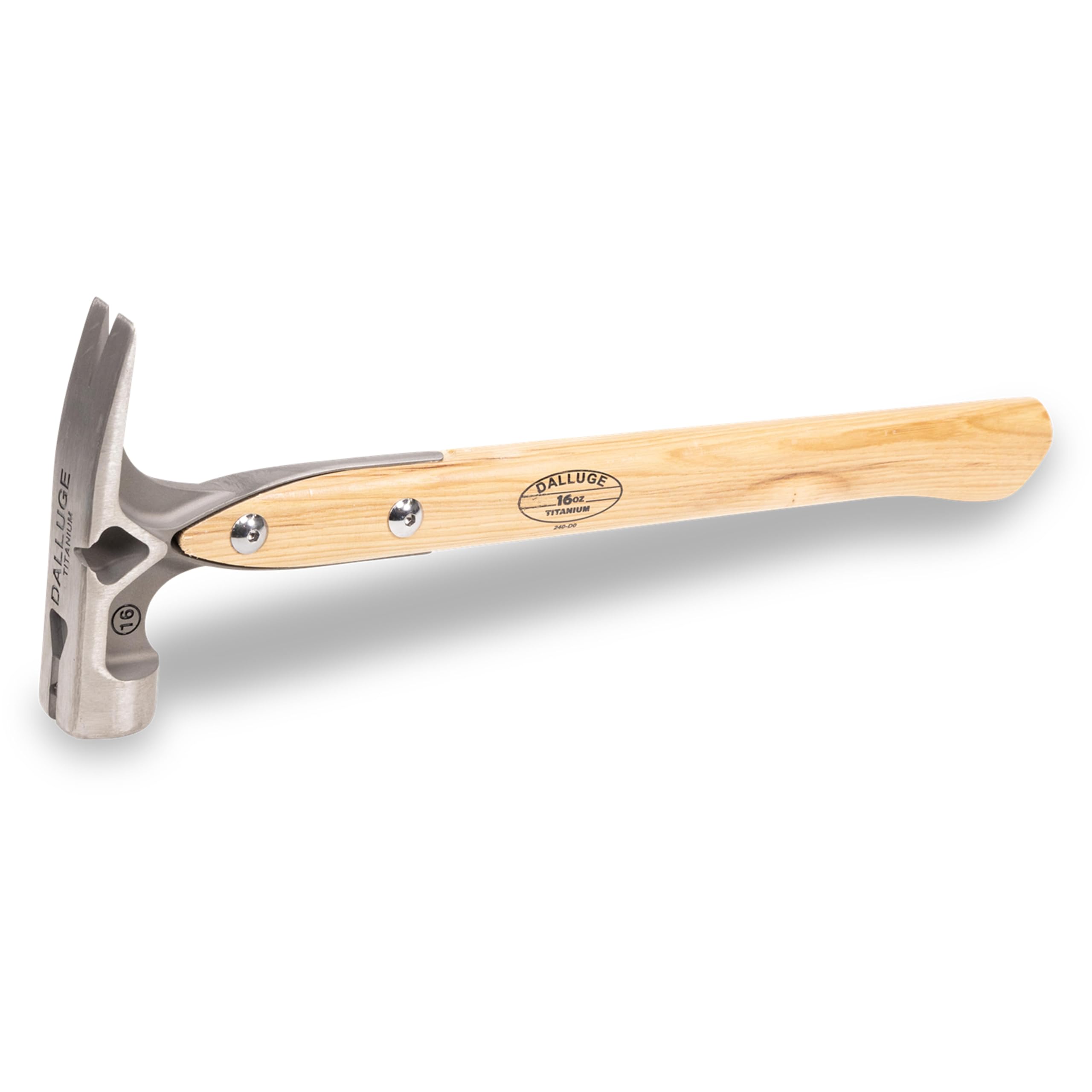 Vaughan Dalluge 16oz titanium hammer head for precise framing and solid strikes.