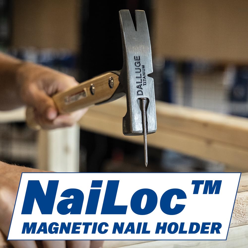 Vaughan Dalluge 16oz titanium hammer suited for metal work on sheet tasks.