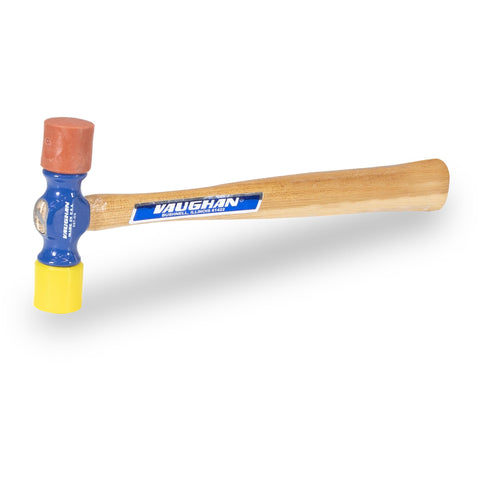 Vaughan soft-face hammer head designed for delicate surfaces and gentle taps.