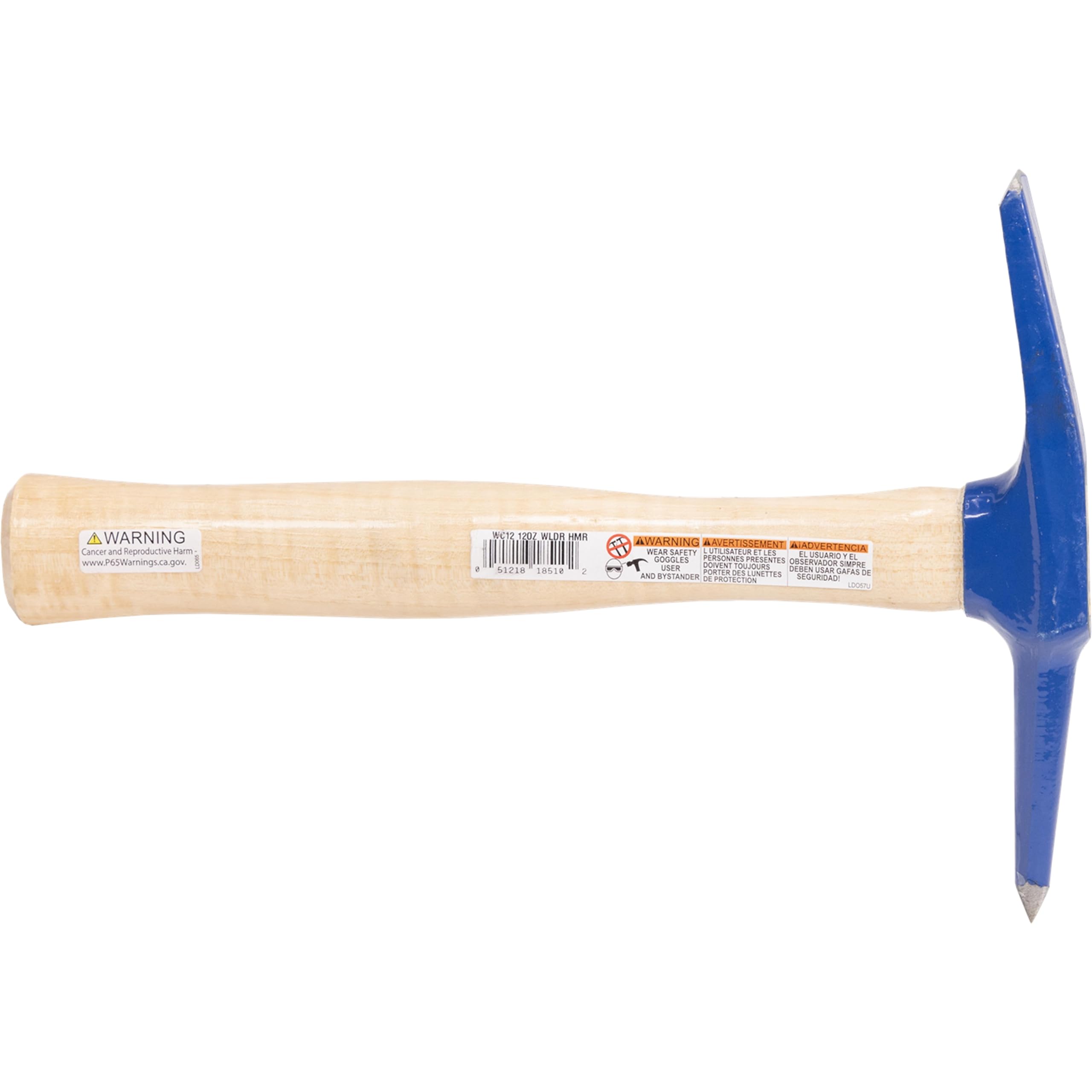 Vaughan WC12 1-1/4 inch blade detail supports bevel cuts and precise chipping.