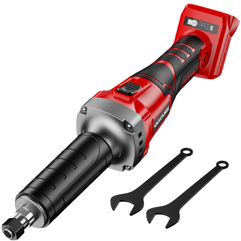 VAXCANZE 1100W brushless die grinder in the package, ready for setup and use
