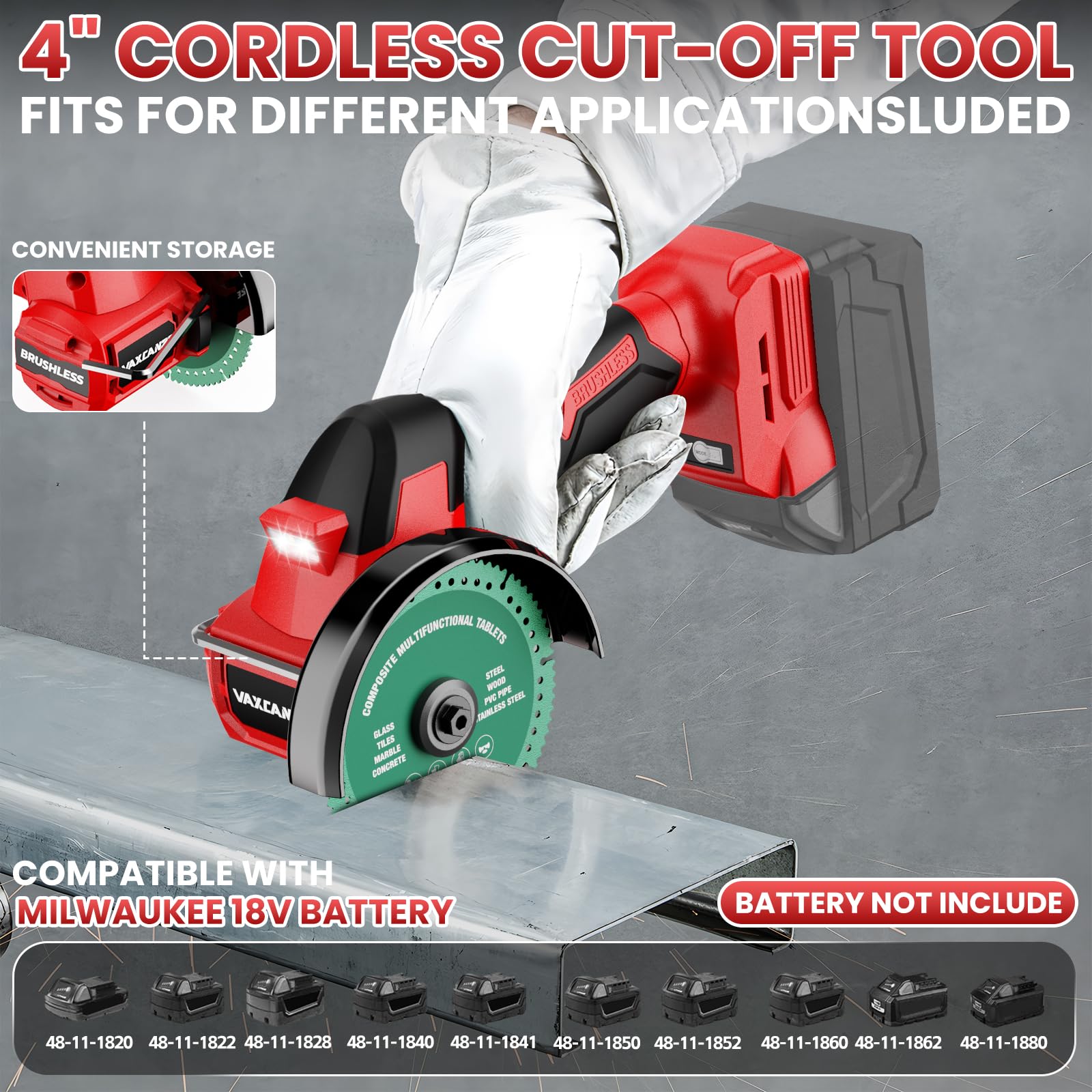 VAXCANZE tool with two cutting blades ready for metal or wood work.