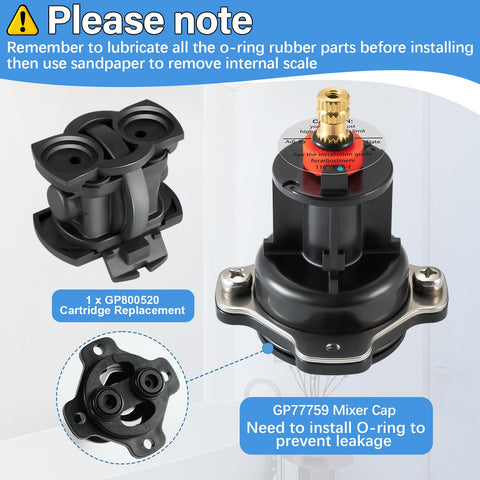 Cap and unit assembly shown for easy DIY replacement.