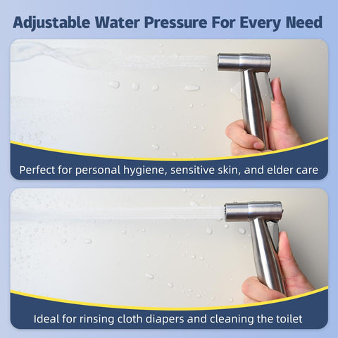 Vayzluiy adjustable water flow for gentle to strong sprays
