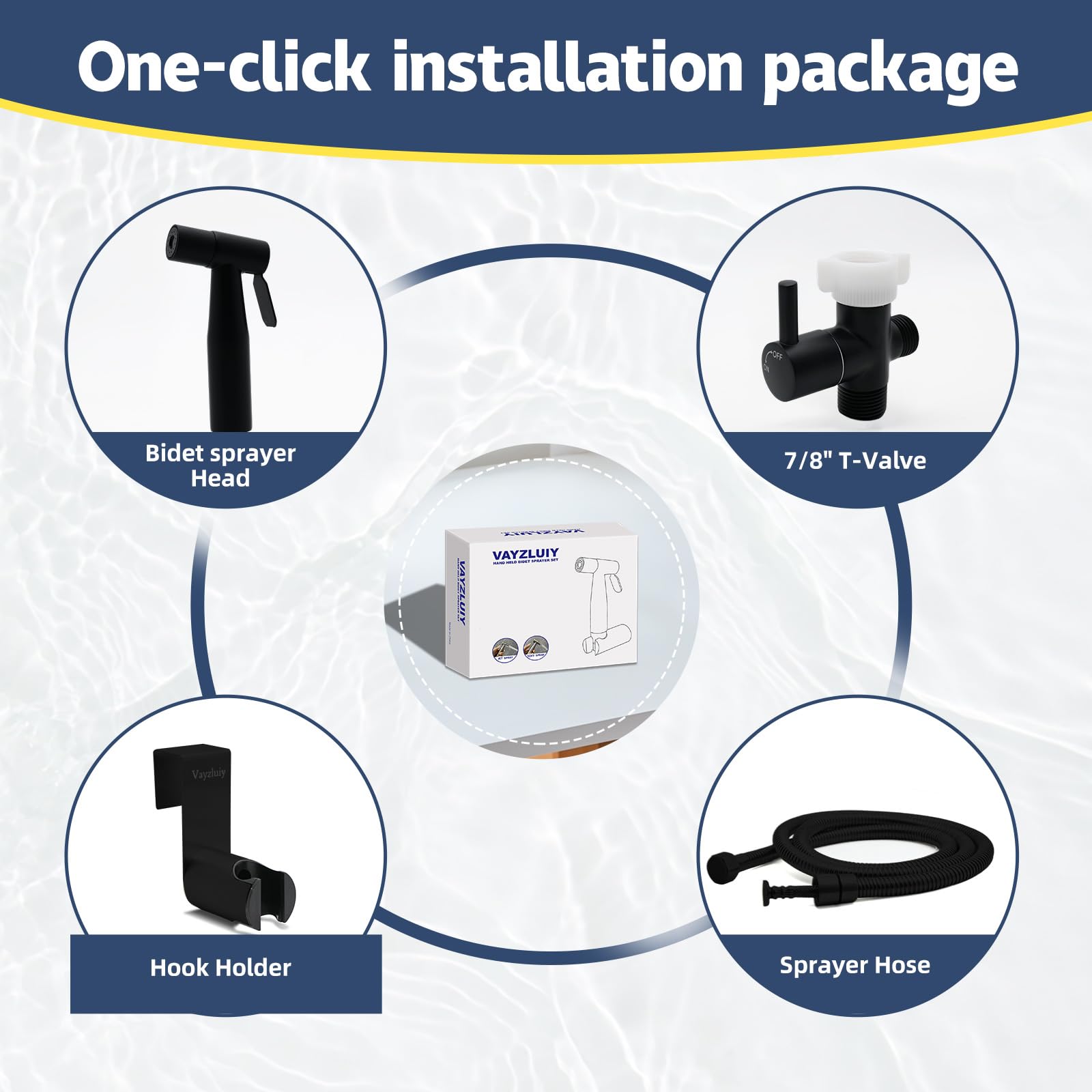 Vayzluiy adjustable flow delivers gentle to strong spray options.