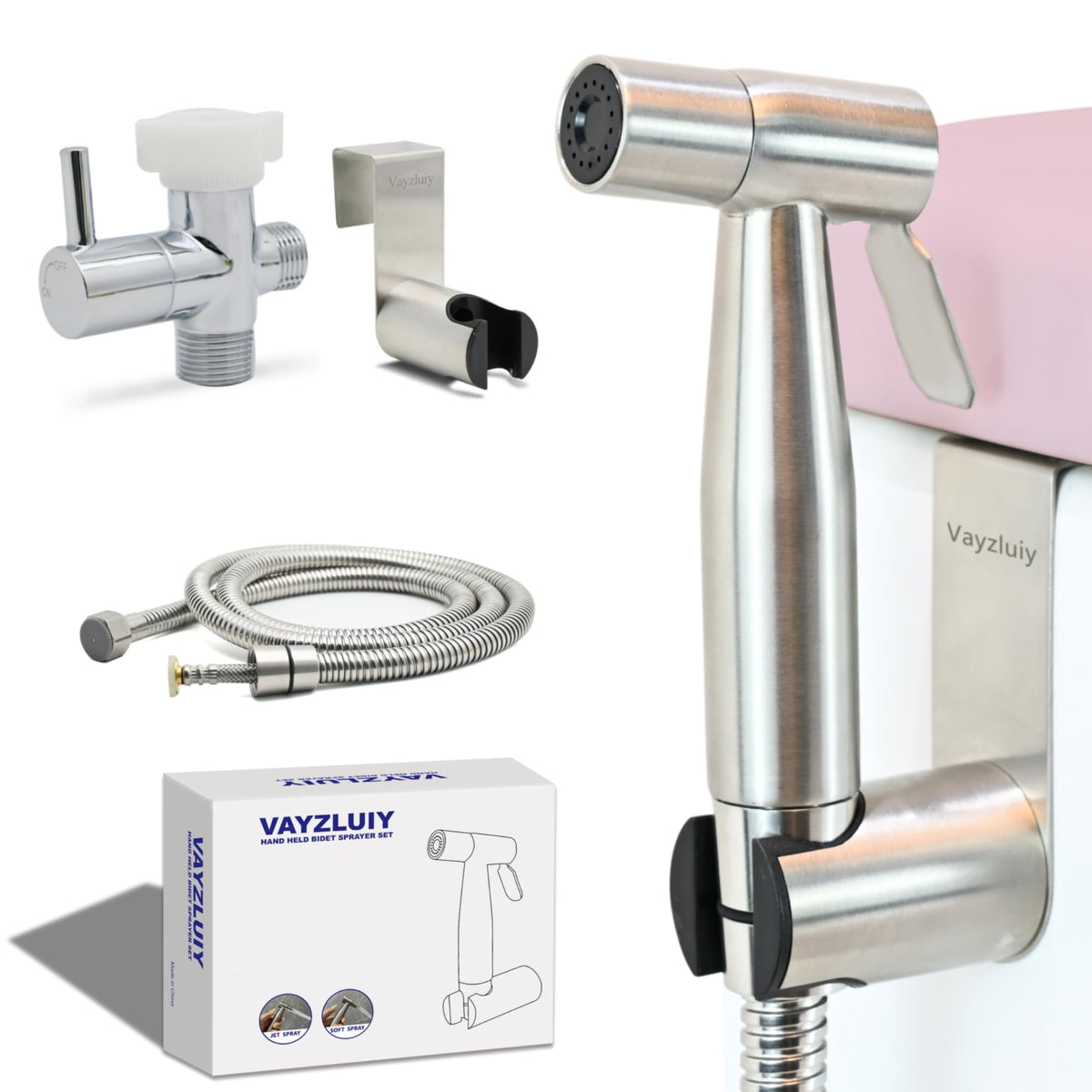 Vayzluiy brass valve bidet sprayer for durable daily use.