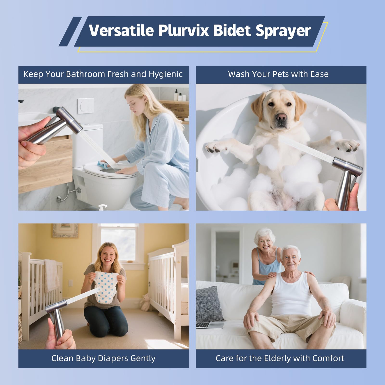 Vayzluiy diaper sprayer for easy cleaning after changes