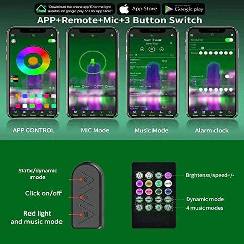 Vbakor music synchronized RV lights pulsing to a campfire rhythm