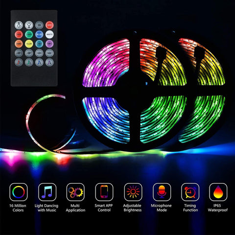 Vbakor RV lights app control screen showing color and mode options