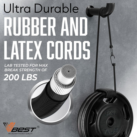 VBEST black outdoor bungee cords suitable for weather resistance.