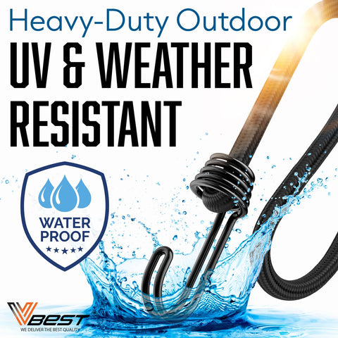 VBEST bungee cord 60-inch stretch for luggage and camping gear.