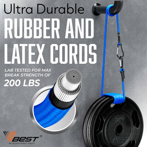 VBEST 60-inch bungee cord securing outdoor gear on a vehicle