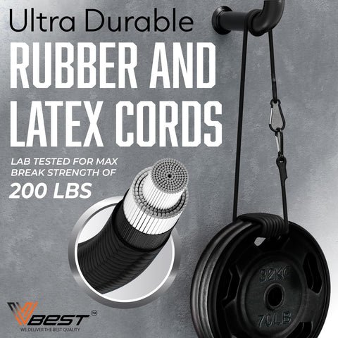 VBEST 8mm thick elastic core provides strong stretch.