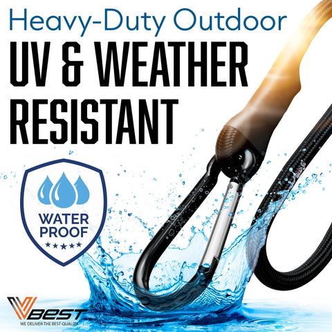 VBEST outdoor use scene securing tarps against wind with cords