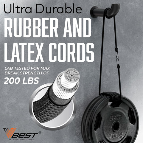 Vbest rubber-core bungee cords provide strong elasticity for reliable fastening.