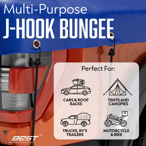 Vbest weather-resistant bungee cords endure outdoor use with long-lasting performance.