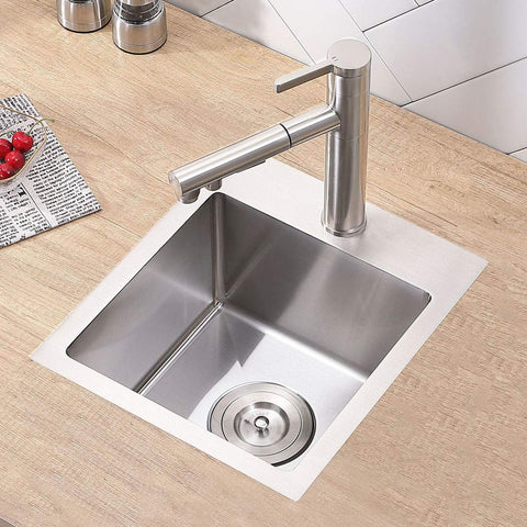 VC CUCINE handcrafted stainless steel sink highlights artisanal durability.