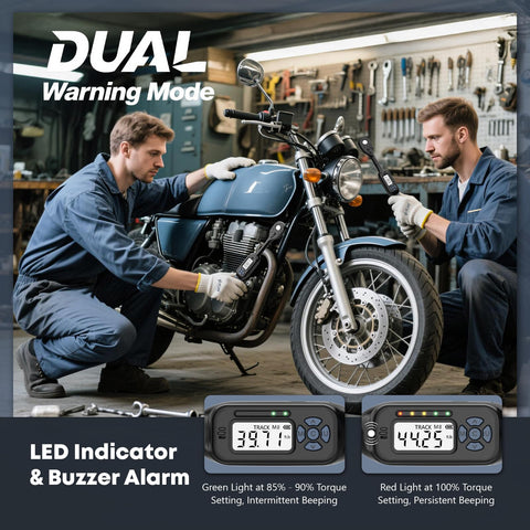 VCAN ACTIVE torque wrench with 10 preset modes for versatile settings.