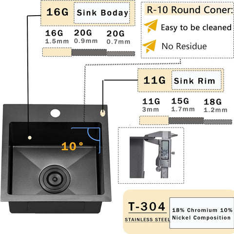 Drain assembly included for easy setup and reliable drainage.