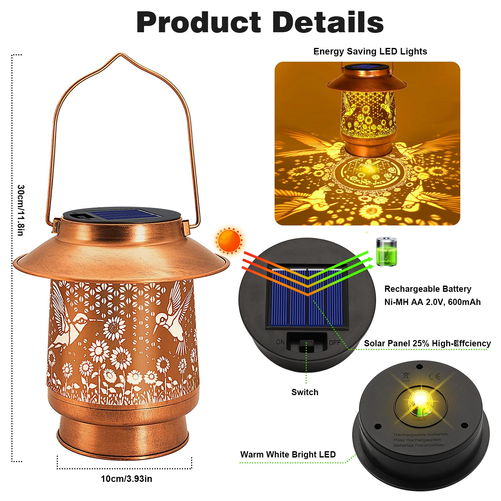 Vcdsoy lantern with brim design demonstrates enhanced waterproof performance.