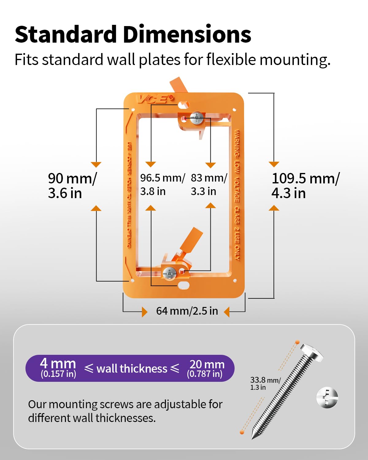 Ideal for home theater and office cable layouts