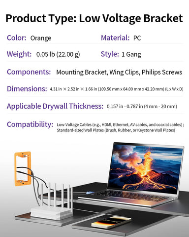 Includes 25 brackets and 50 screws for fast installation