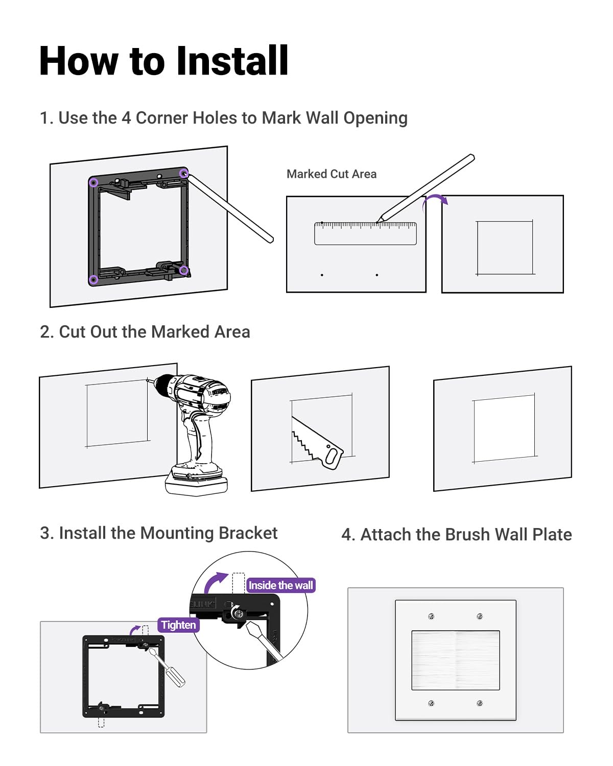 VCELINK two-pack faceplates with bracket and 18-month warranty for peace of mind.