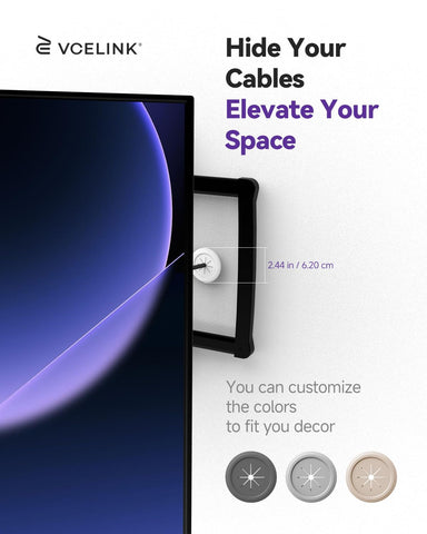 VCELINK pass-through ports for HDMI, Ethernet, and coax wiring