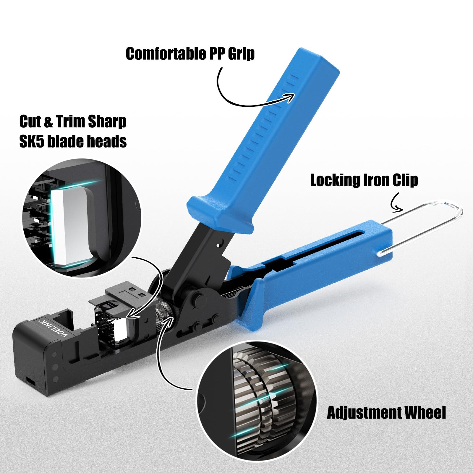 VCELINK Speed Termination Tool durable metal body for reliable use.