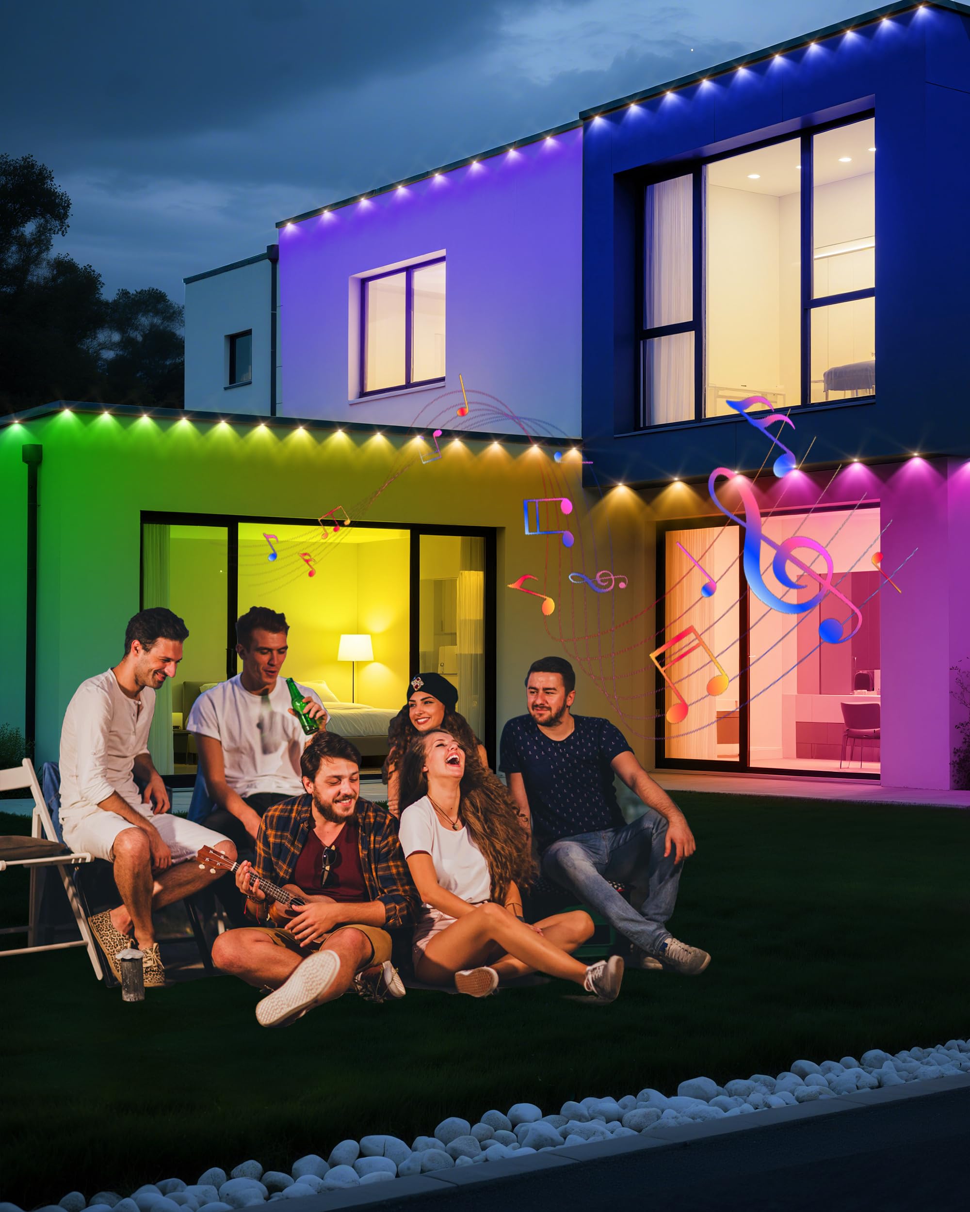 VCOKEN color-spectrum with 16-million colors creates mood lighting for gatherings