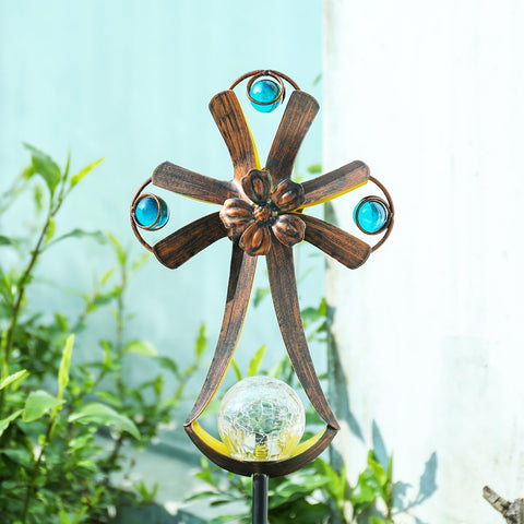 VCUTEKA decorative flower stake for balconies and gardens