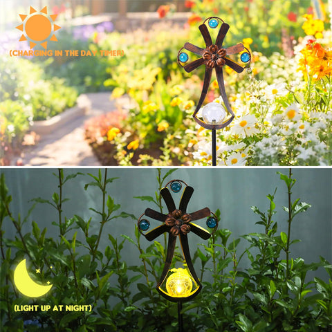 VCUTEKA easy-install garden stake anchors into soil quickly