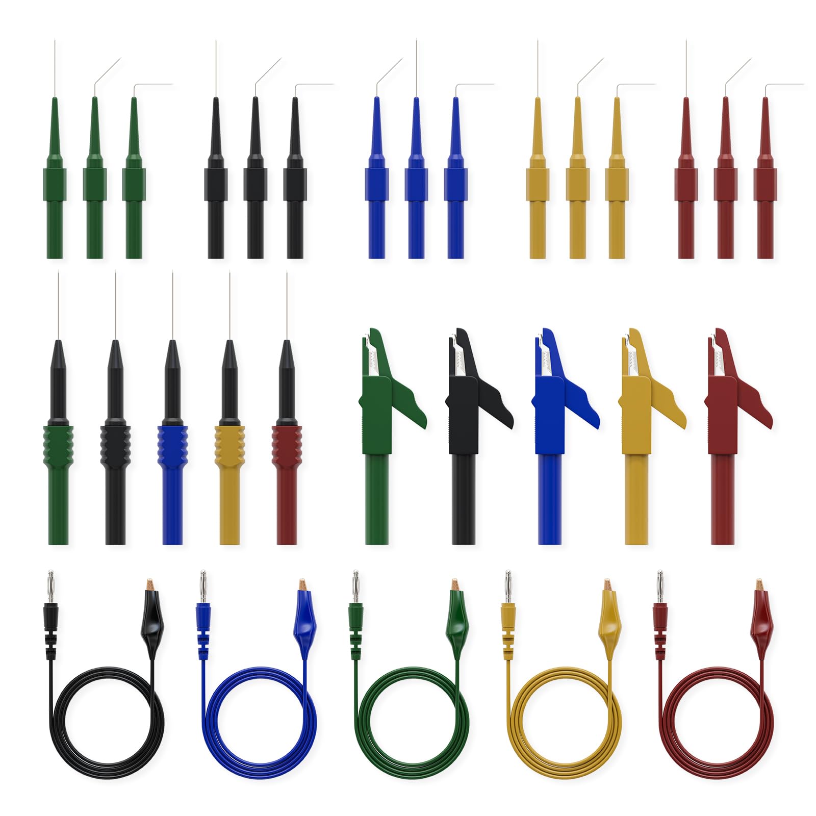 VDIAGTOOL V200 PRO 15-back-probes enable precise pin access at 3 angles