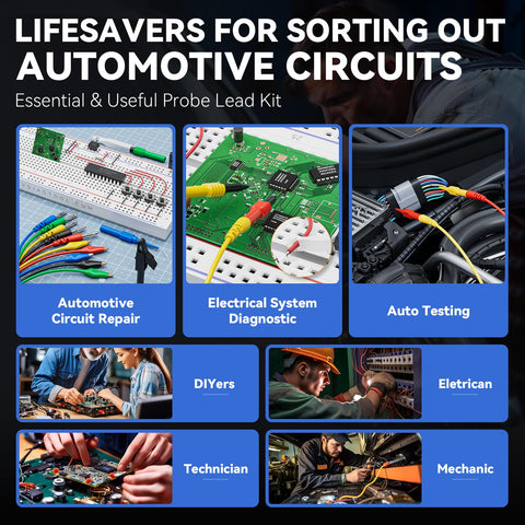 VDIAGTOOL V200 PRO five alligator clips simplify connections during testing